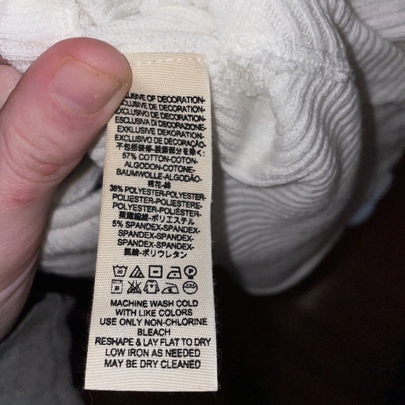 NWT Free People white lace low back long sleeve top - Picture 8 of 8